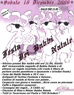 Cena Babbi Natale Programma - Mr Paloma