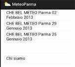 Applicazione Android MeteoParma