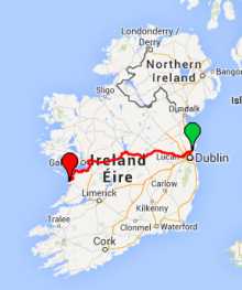 Gps Tracker Dublino Cliff of moher
