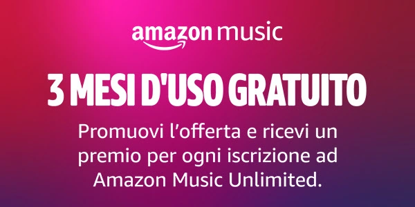 Amazon Music 3 mesi uso gratuito