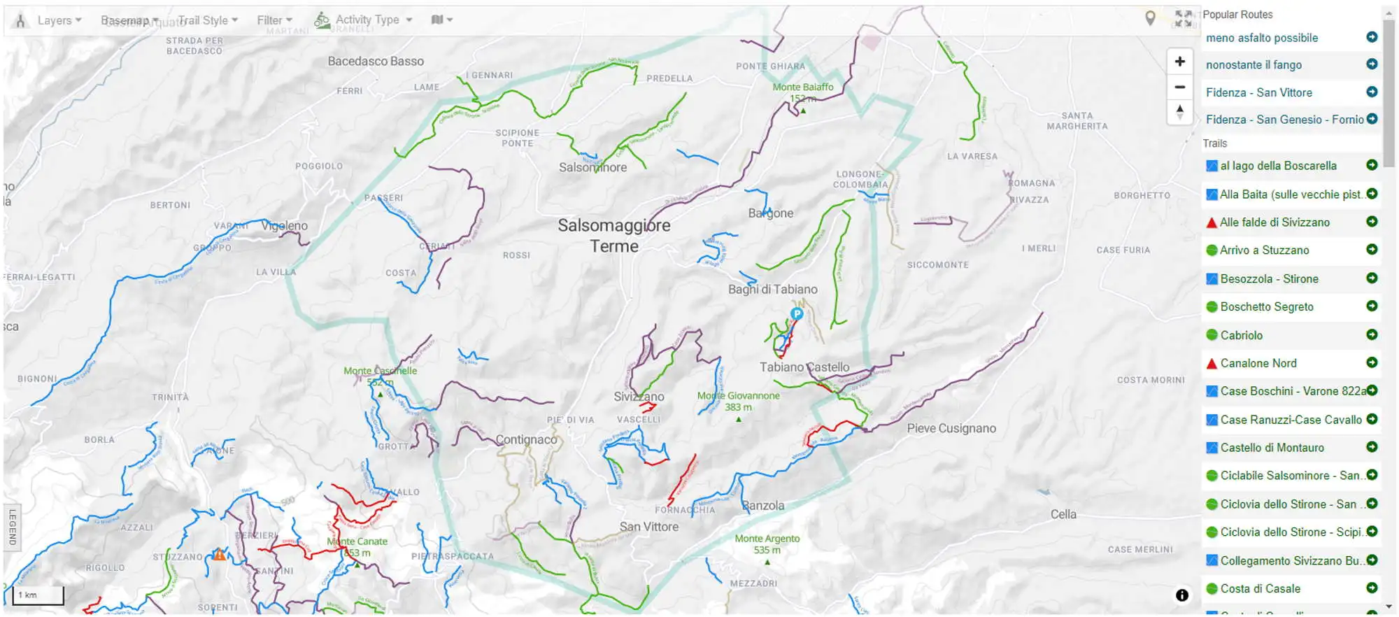 Parco naturale per le mountain bike