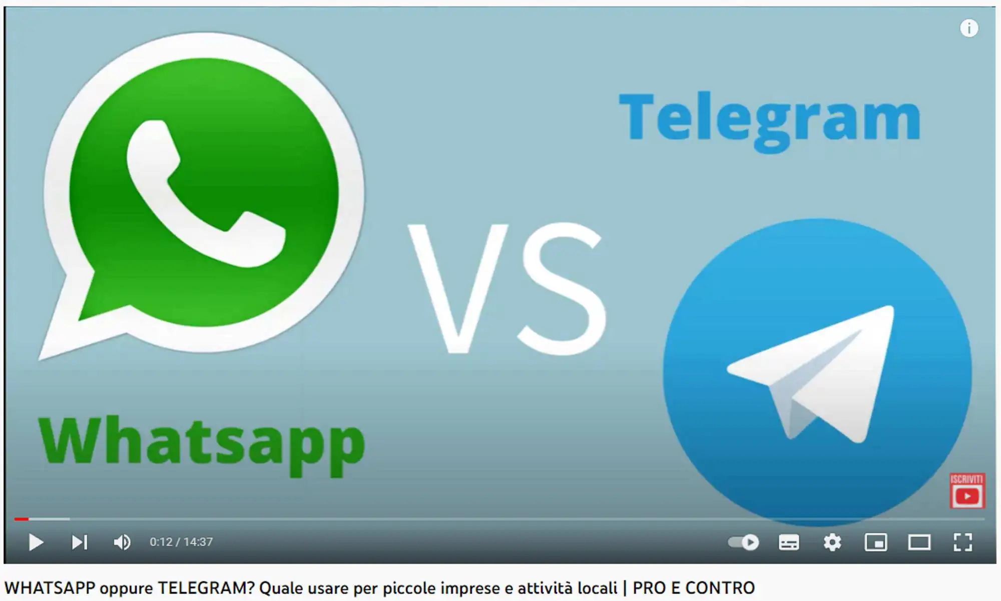 Whatsapp oppure Telegram 