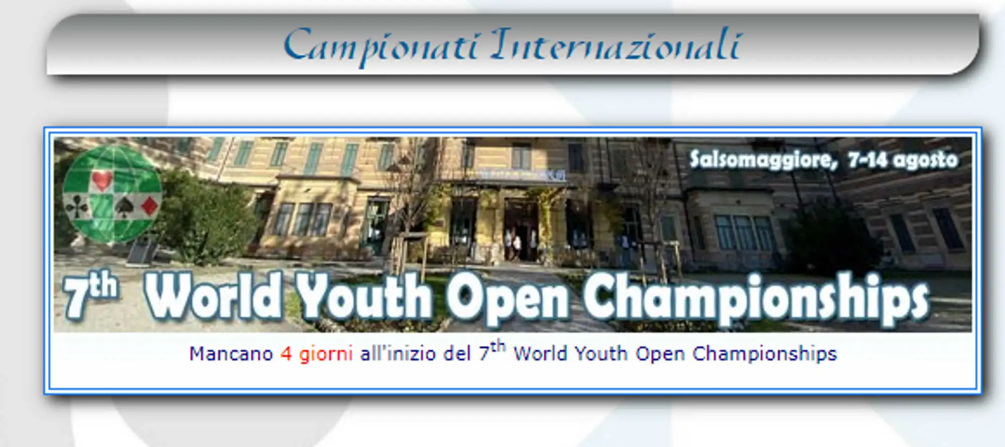 7 World Youth Open Championships