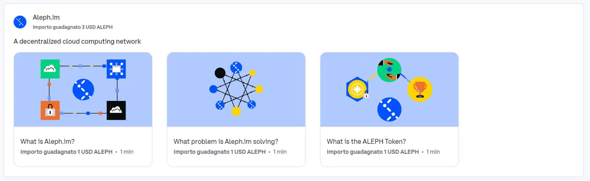 Coinbase Learn And Earn ALEPH Aleph.im