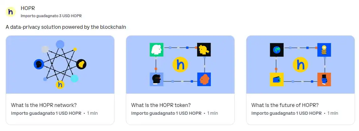 Coinbase Learn And Earn HOPR Network
