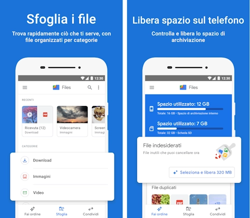 Come liberare spazio sul telefono con app Files di Google - Mr Paloma