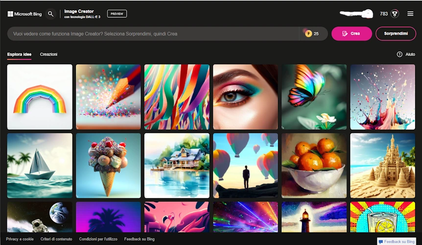 Bing Image Creator creare immagini con intelligenza artificiale - Mr Paloma