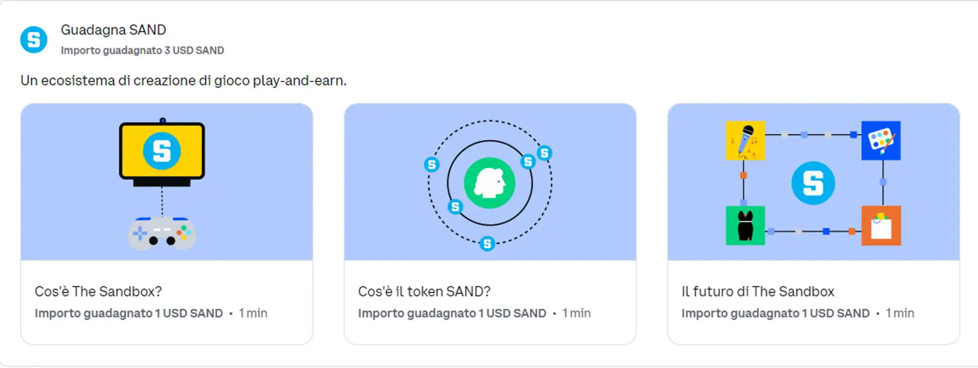 Coinbase Learn And Earn SAND The Sandbox