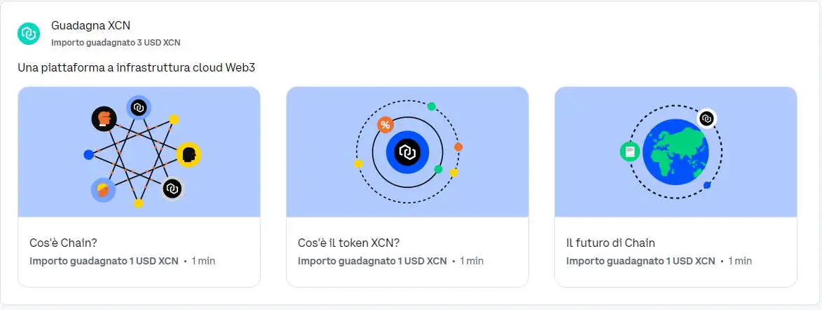 Coinbase Learn And Earn XCN token