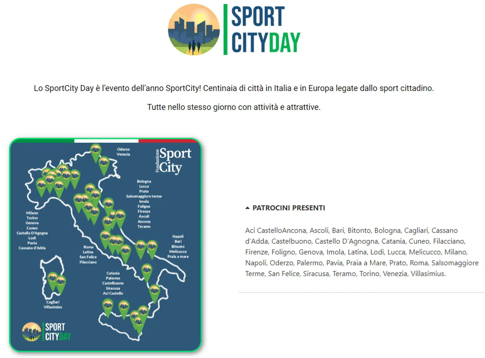 SportCity Day 18 Settembre 2022