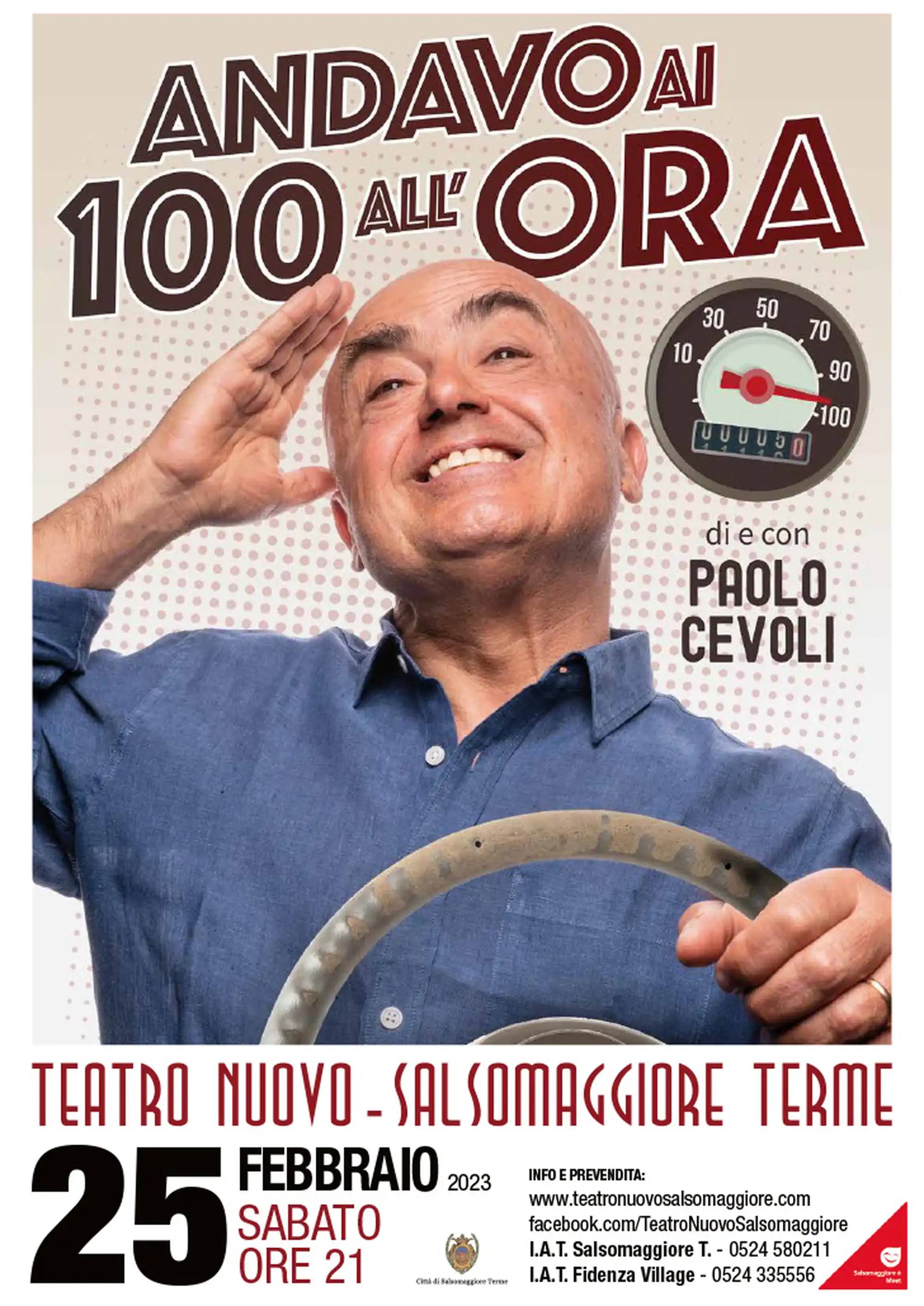 Paolo Cevoli spettacolo andavo ai 100 all ora