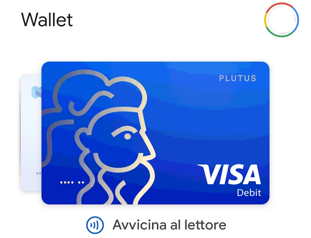 Carta Plutus disponibile GooglePay e ApplePay