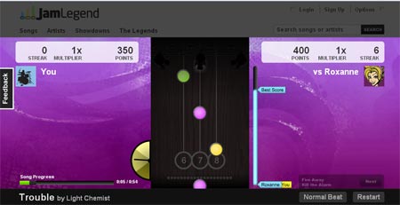 Jamlegend il guitar hero nel web