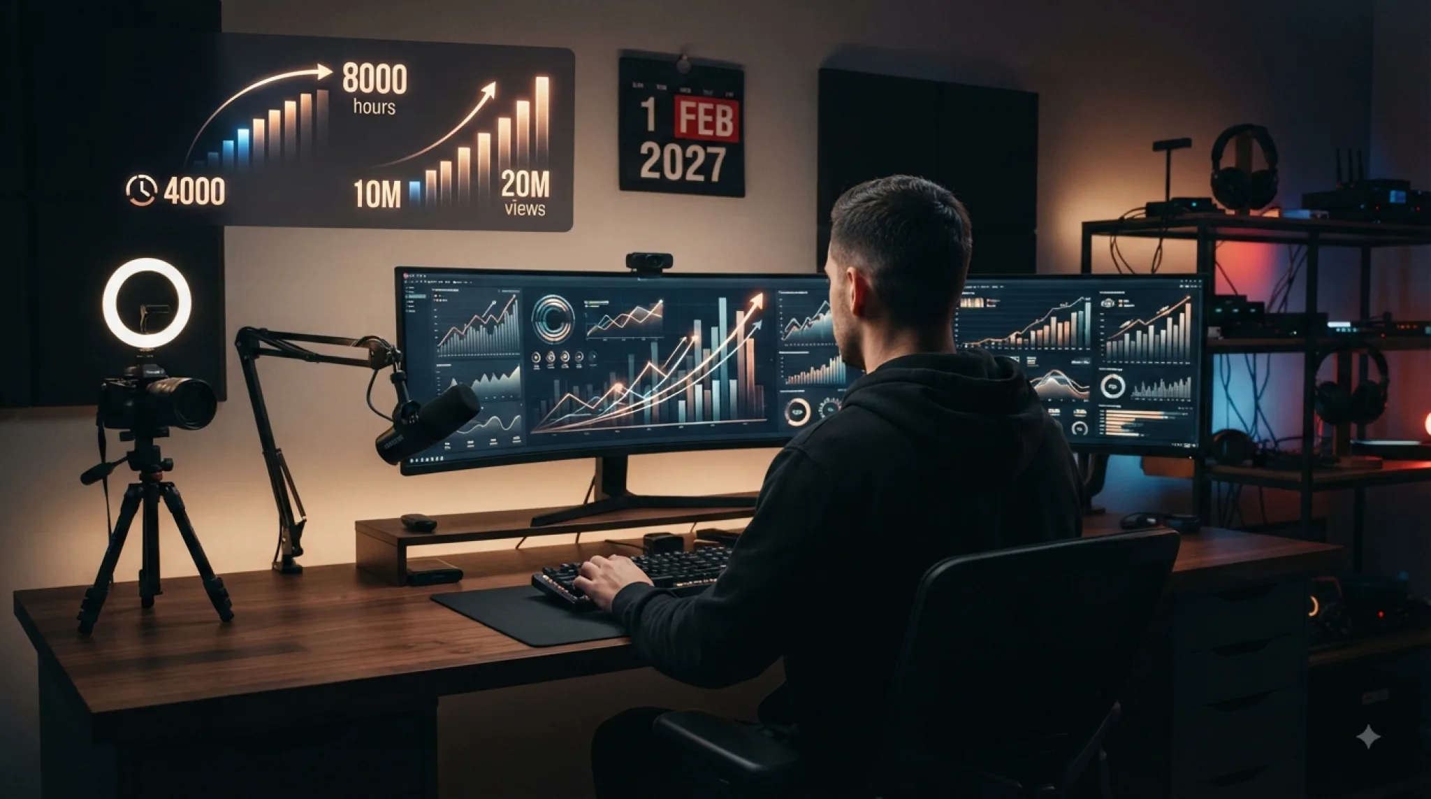 Monetizzazione YouTube 2027 come raggiungere 4000 ore prima della nuova soglia
