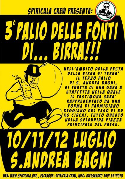 3 Palio delle fonti di...birra!! 3 Palio delle fonti di...birra!!