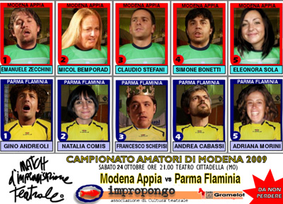 Improvvisazione teatrale Campionato Amatori 2009