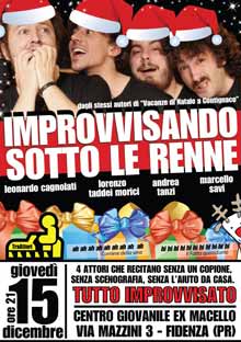 TraAttori Fidenza Improvvisando sotto le renne
