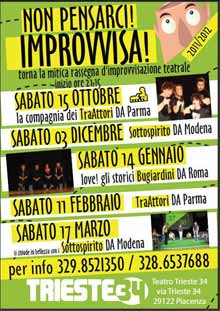 Non pensarci improvvisa Trieste 34 Sabato 11 Febbraio 2012