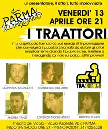 Improvvisazione teatrale Parma Venerdi 13 Aprile 2012