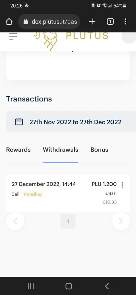 Cashback card withdrawals Plutus - Mr Paloma